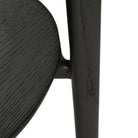 Bok Side Table - Varnished Oak - Black - Side Tables Ethnicraft Loom Collection Dubai