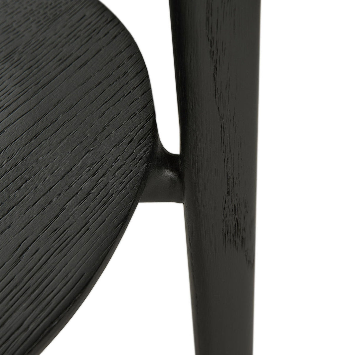 Bok Side Table - Varnished Oak - Black - Side Tables Ethnicraft Loom Collection Dubai