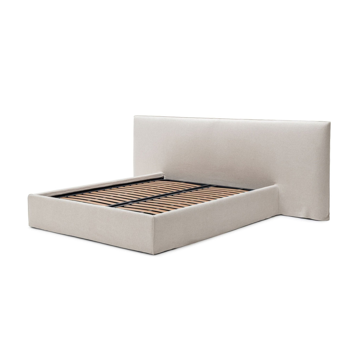 Bowen Bed With Storage - Natural - Beds Loom Collection Loom Collection Dubai