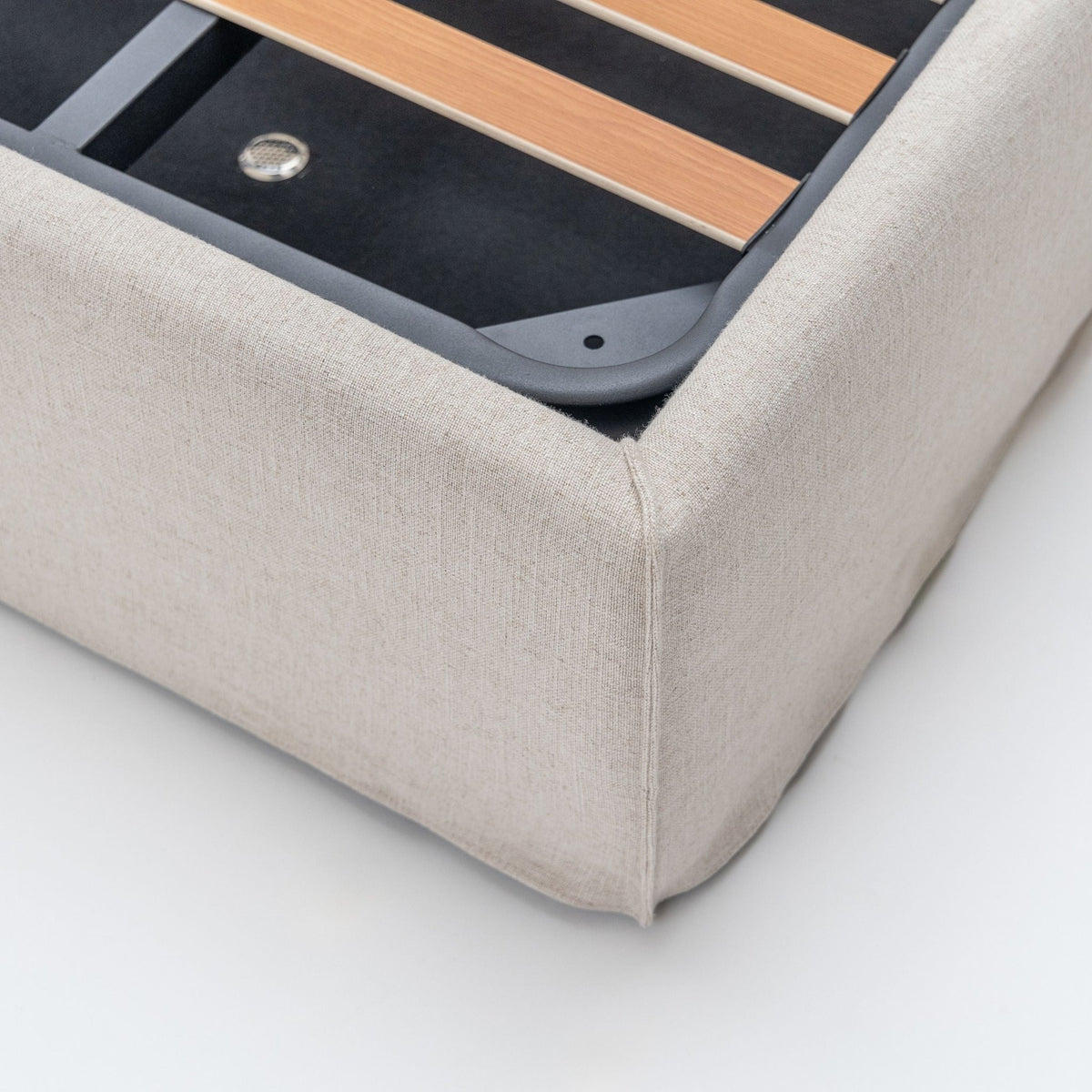 Bowen Bed With Storage - Natural - Beds Loom Collection Loom Collection Dubai