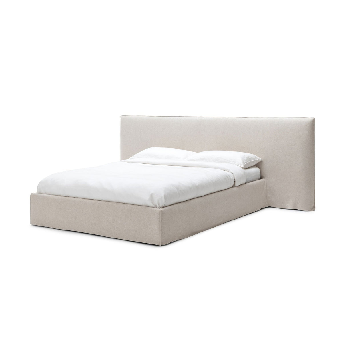 Bowen Bed With Storage - Natural - Beds Loom Collection Loom Collection Dubai