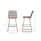 Breeze Counter Chair - Brique - Bar & Counter Stools Loom Collection Loom Collection Dubai