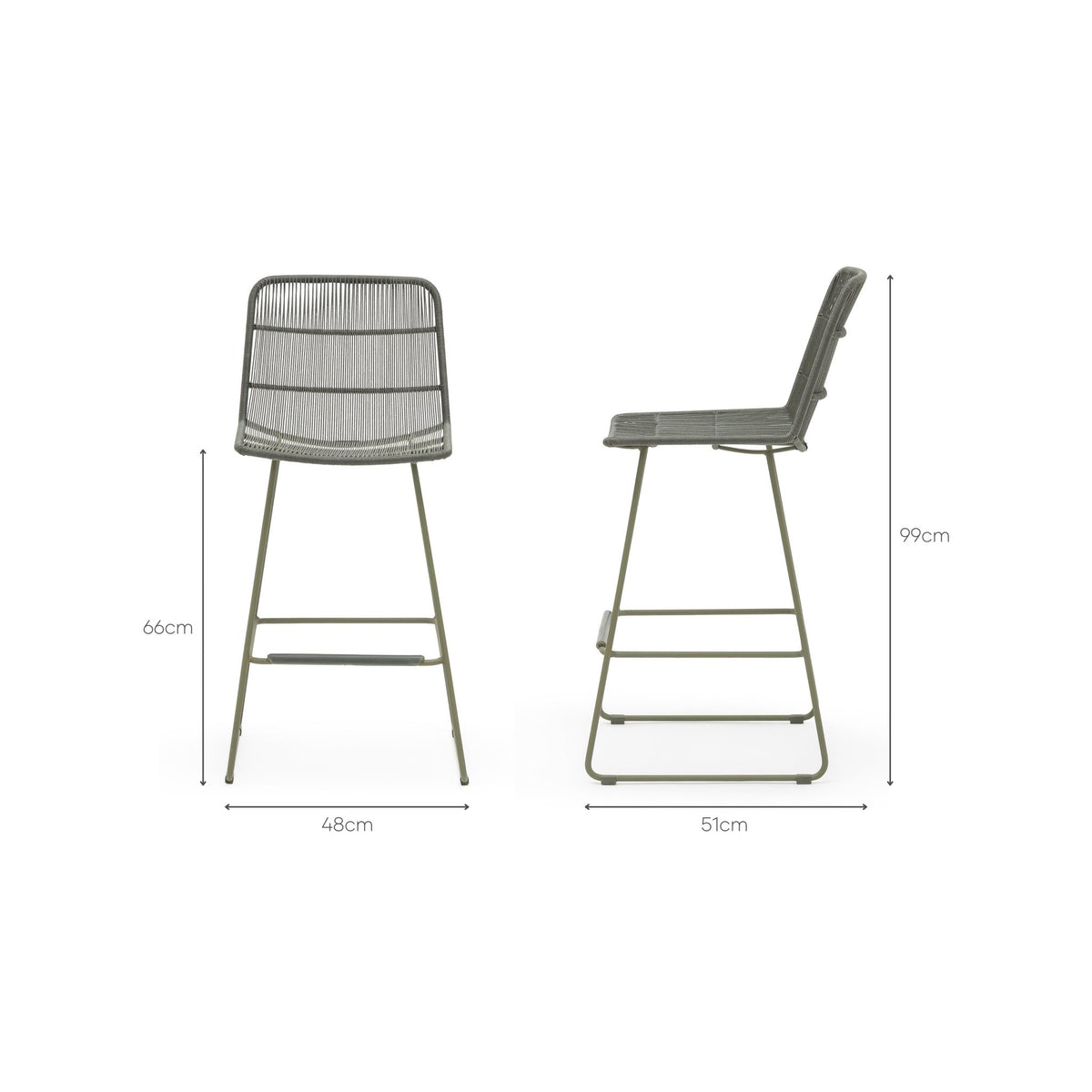 Breeze Counter Chair - Moss