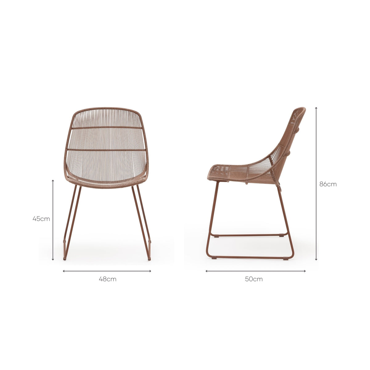 Breeze Dining Chair - Brique