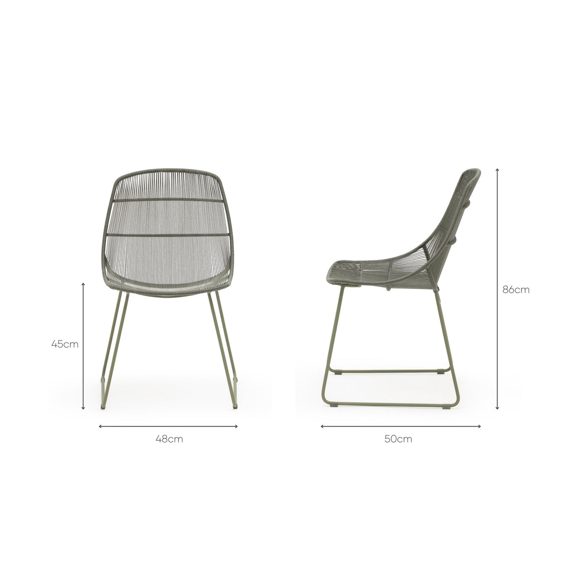 Breeze Dining Chair - Moss