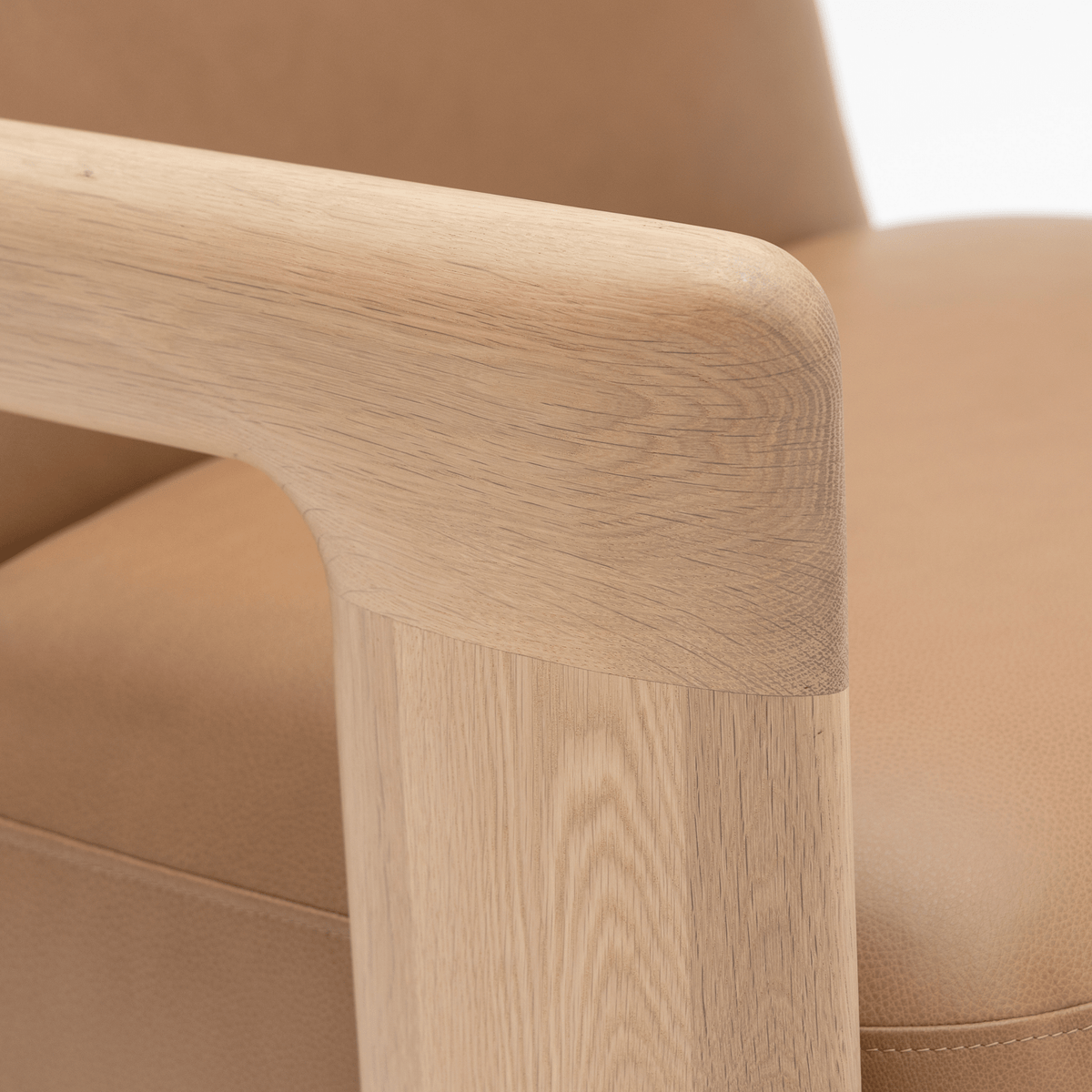Brixton Lounge Chair - Blonde Oak & Alabama Pecan - Accent Chairs Tolv Loom Collection Dubai