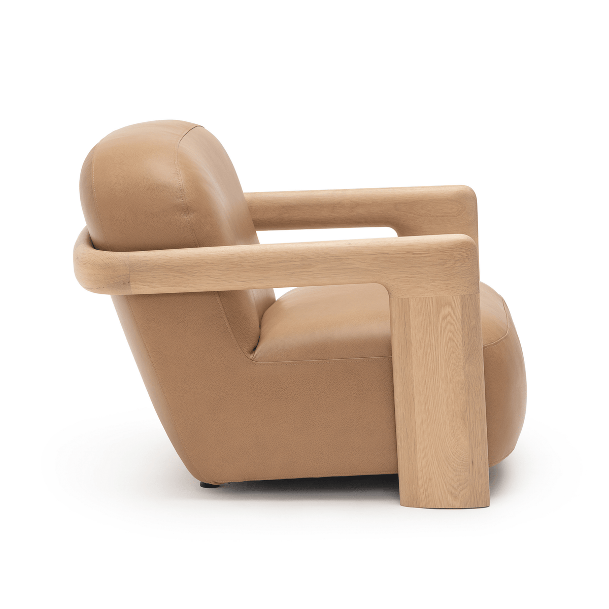 Brixton Lounge Chair - Blonde Oak & Alabama Pecan - Accent Chairs Tolv Loom Collection Dubai