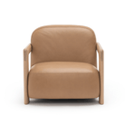 Brixton Lounge Chair - Blonde Oak & Alabama Pecan - Accent Chairs Tolv Loom Collection Dubai