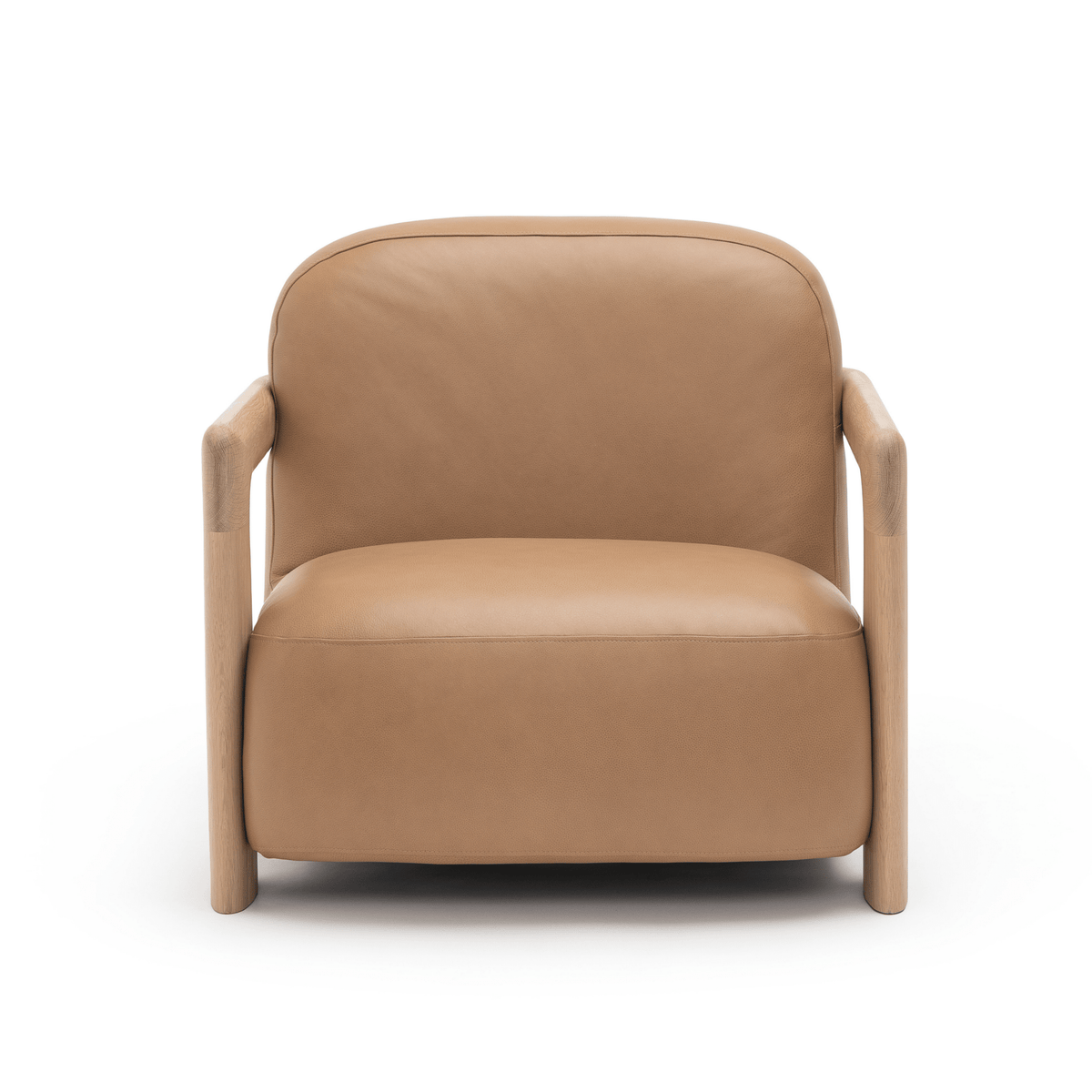 Brixton Lounge Chair - Blonde Oak & Alabama Pecan - Accent Chairs Tolv Loom Collection Dubai