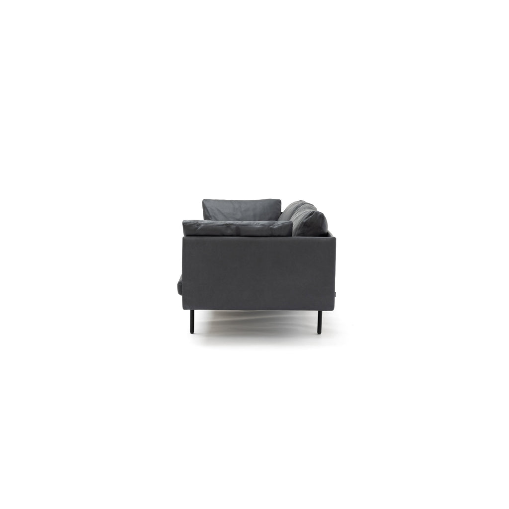 Bureau 240 Sofa - Charcoal Leather - Loom Collection