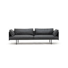Bureau 240 Sofa - Charcoal Leather