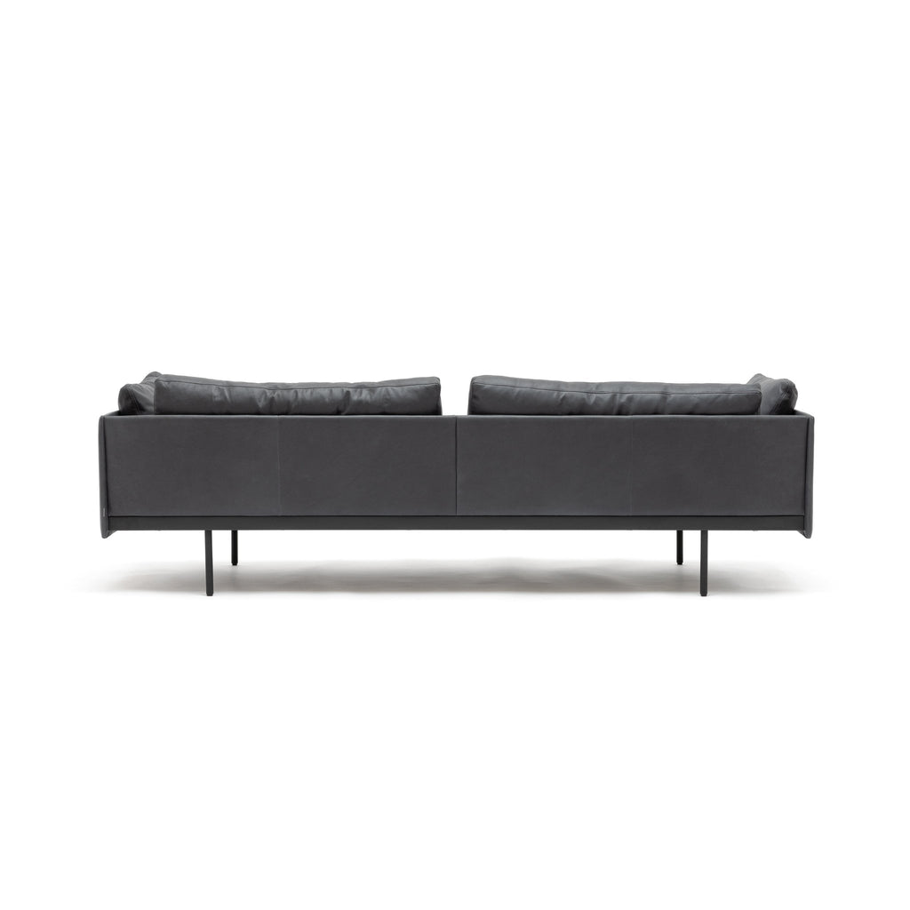 Bureau 240 Sofa - Charcoal Leather - Loom Collection