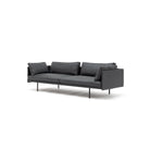 Bureau 240 Sofa - Charcoal Leather