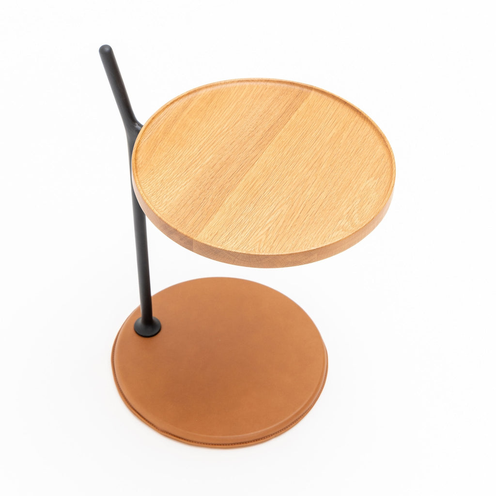 Bystander Side Table - Light Oak & Herritage Saddle - Loom Collection