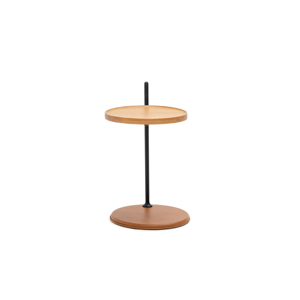 Bystander Side Table - Light Oak & Herritage Saddle - Loom Collection