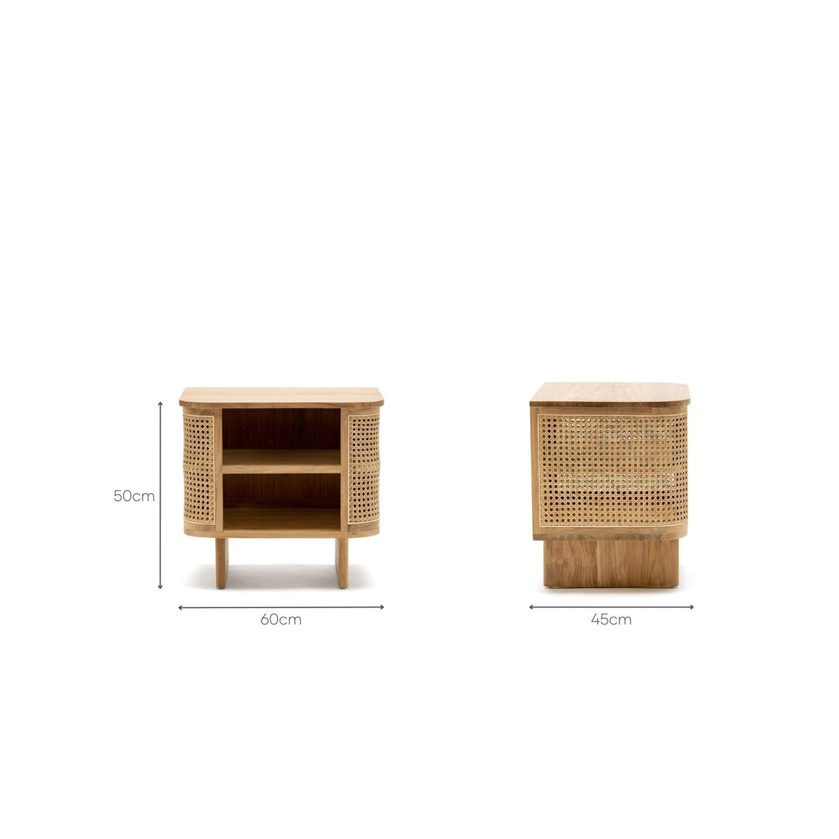 Cali Bedside Table - Natural - Nightstands Loom Collection Loom Collection Dubai