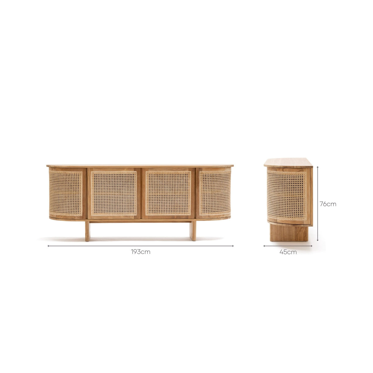 Cali Sideboard - Natural - Buffets & Sideboards Loom Collection Loom Collection Dubai