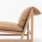 Cantaloupe Chair - Blonde Oak & Pecan Leather - Tolv Loom Collection Dubai