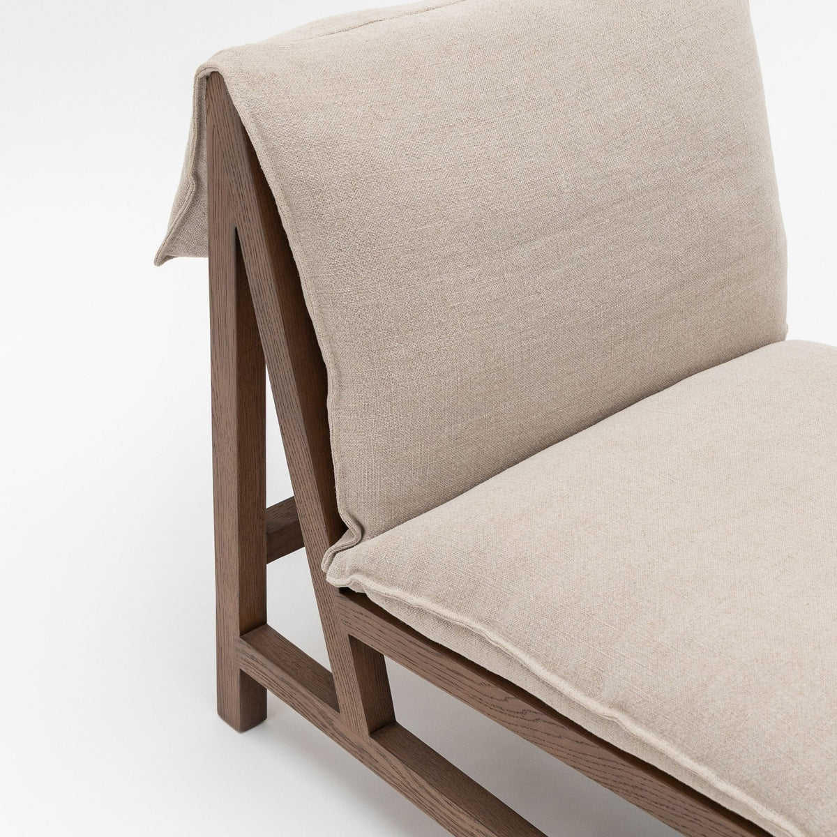 Cantaloupe Chair - Latte Oak & Calvados Jute - Accent Chairs Tolv Loom Collection Dubai