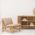 Cantaloupe Chair - Light Oak & Desert