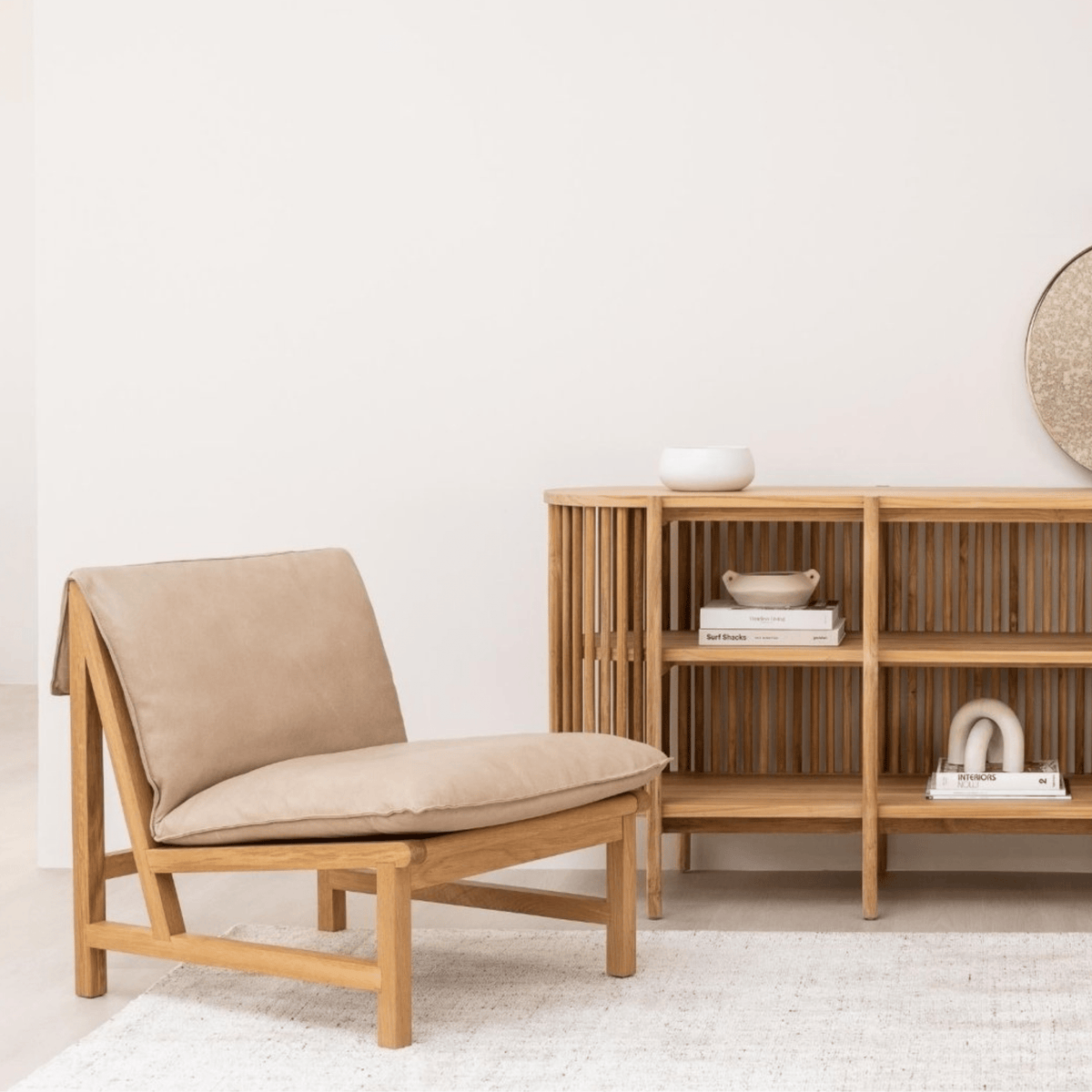 Cantaloupe Chair - Light Oak & Desert