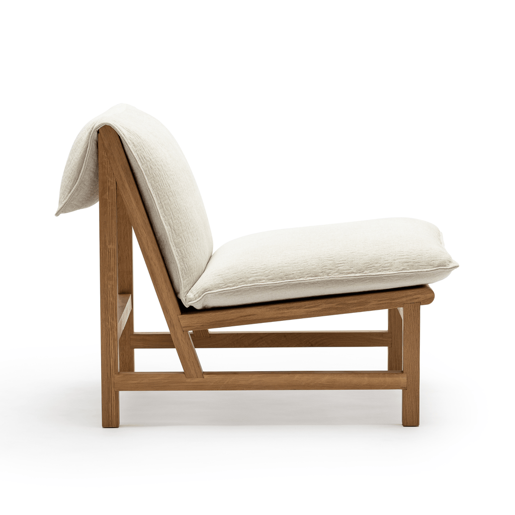 Cantaloupe Chair - Light Oak & Macadamia - Loom Collection