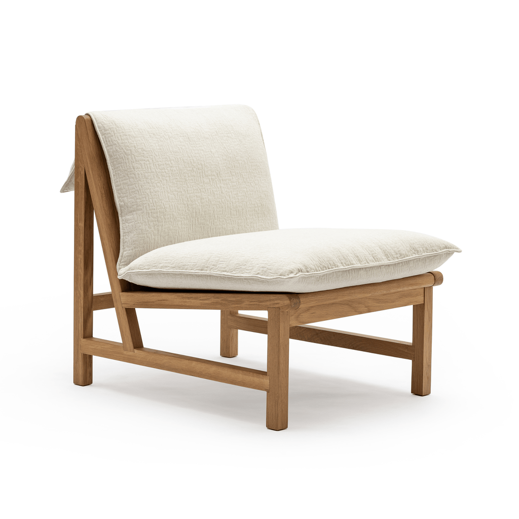 Cantaloupe Chair - Light Oak & Macadamia - Loom Collection