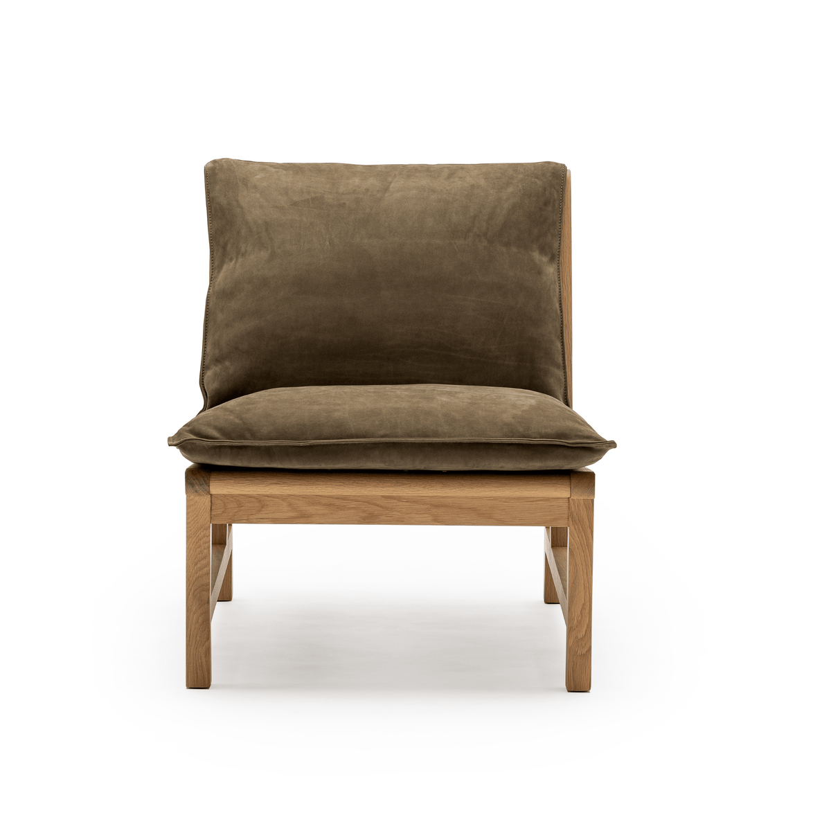 Cantaloupe Chair - Light Oak & Seduce Moss