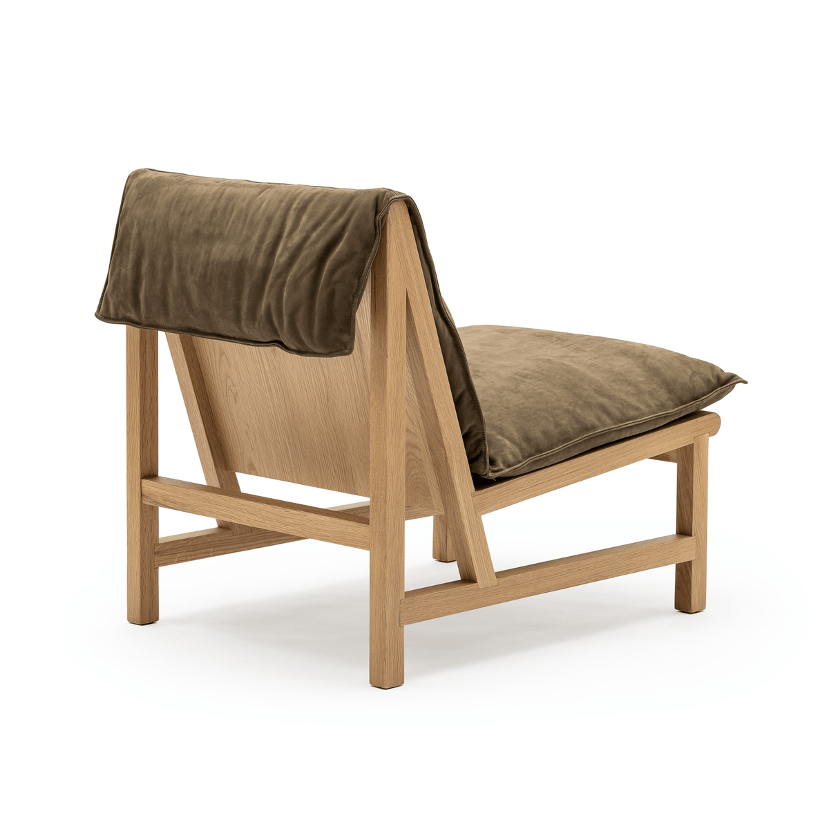 Cantaloupe Chair - Light Oak & Seduce Moss
