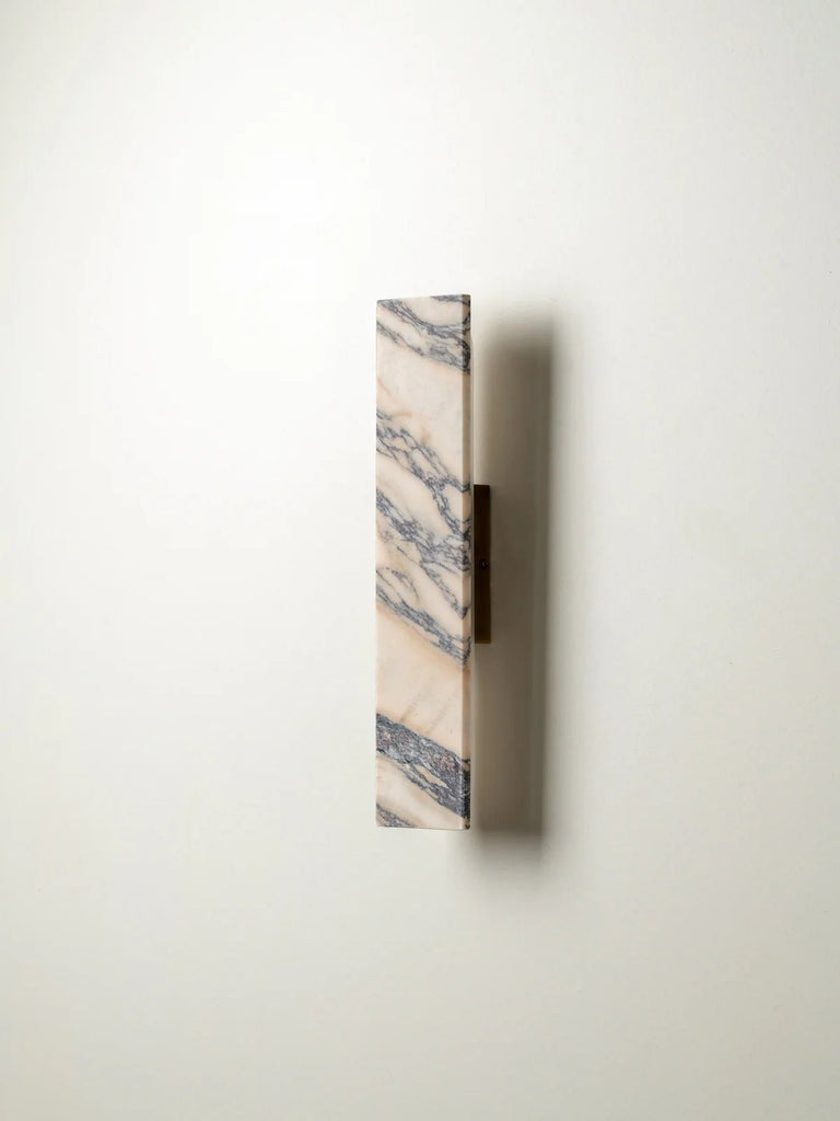 Canti - Calacatta Viola Marble And Aged Brass Rectangular Wall Light - Wall Lights Lights&Lamps Loom Collection Dubai
