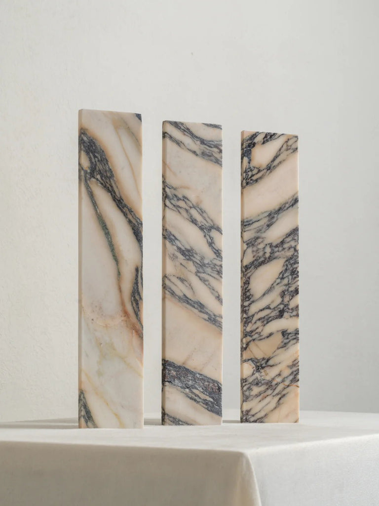Canti - Calacatta Viola Marble And Aged Brass Rectangular Wall Light - Wall Lights Lights&Lamps Loom Collection Dubai