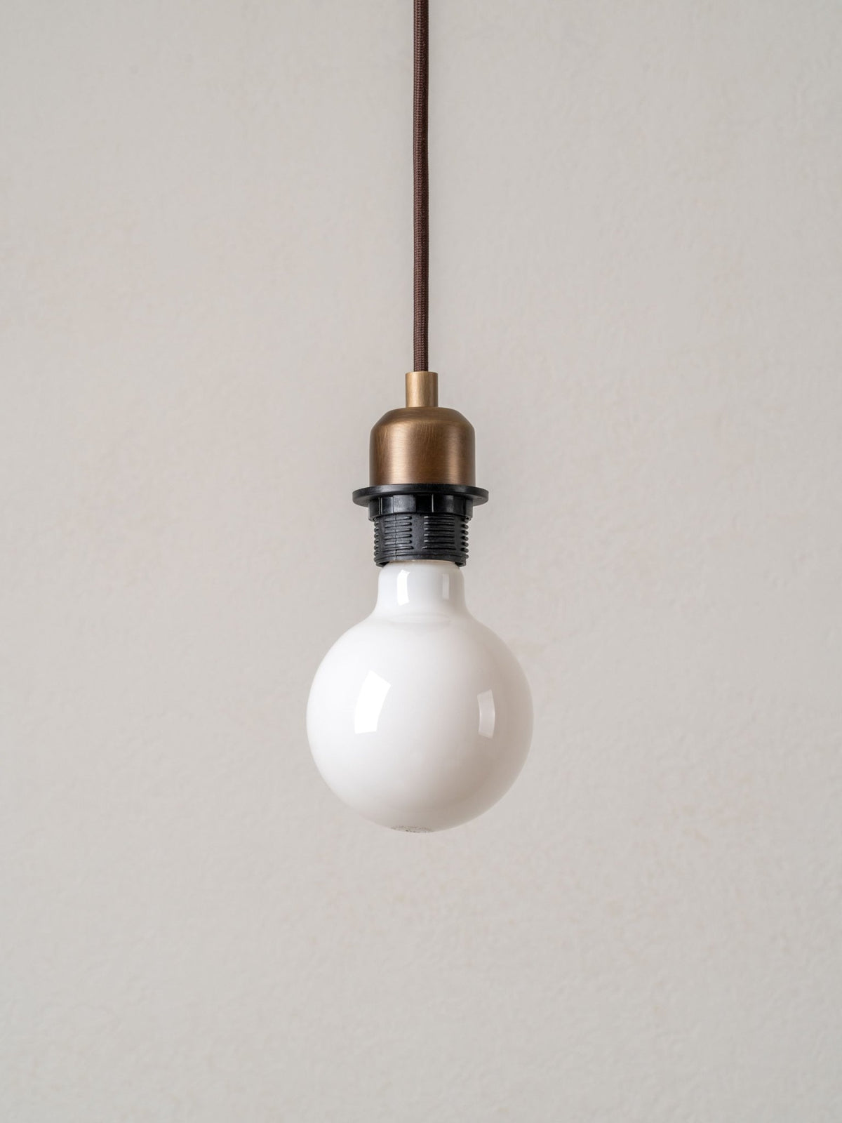 Capel - Aged Brass Drop Cap Lampholder Kit