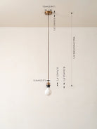 Capel - Aged Brass Drop Cap Lampholder Kit - Ceiling Lights Lights&Lamps Loom Collection Dubai