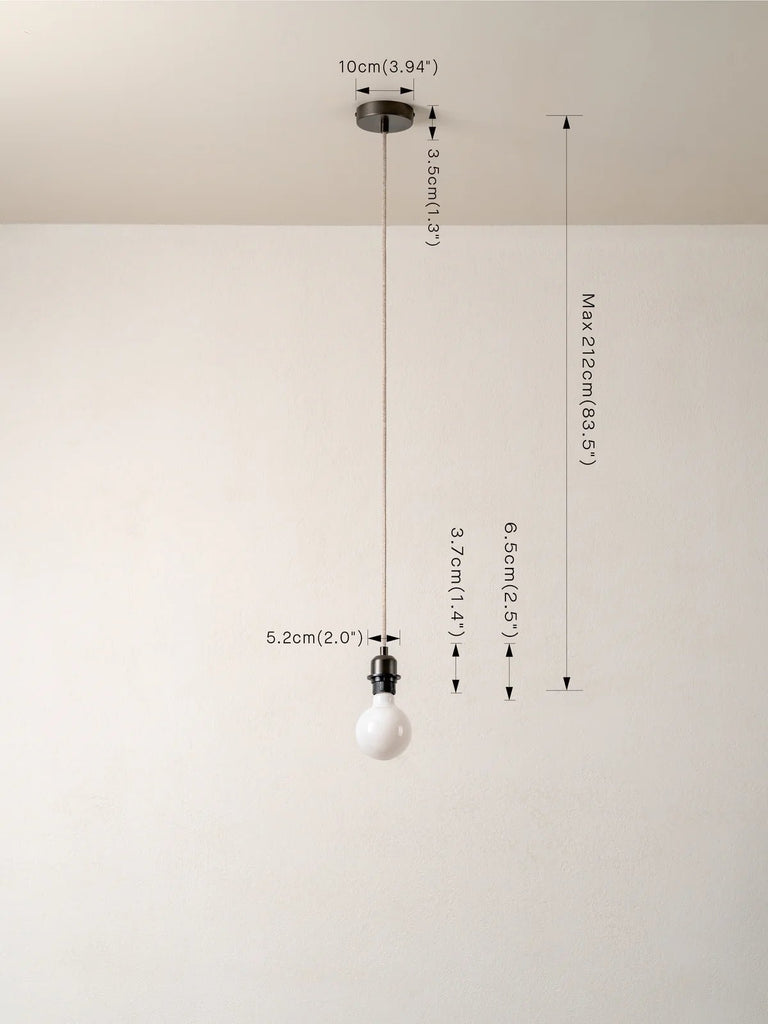 Capel - Bronze Drop Cap Lampholder Kit - Ceiling Lights Lights&Lamps Loom Collection Dubai