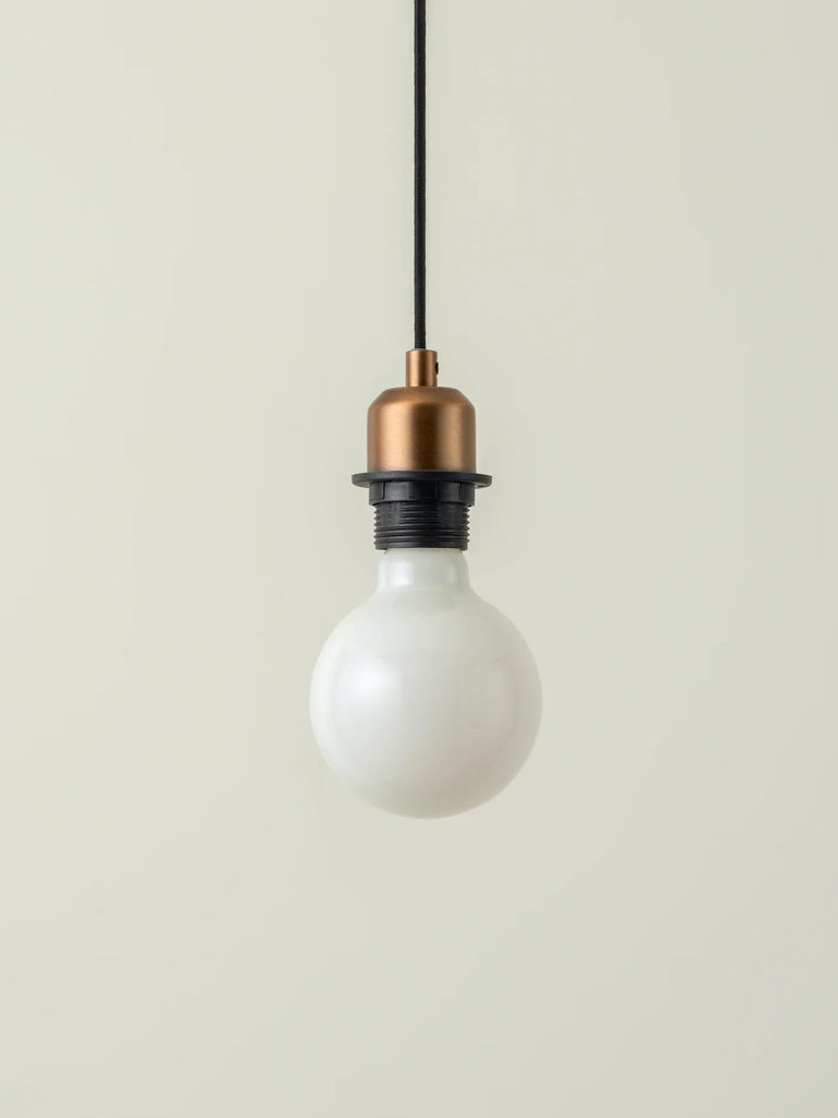 Capel - Burnished Brass Drop Cap Lampholder Kit - Ceiling Lights Lights&Lamps Loom Collection Dubai