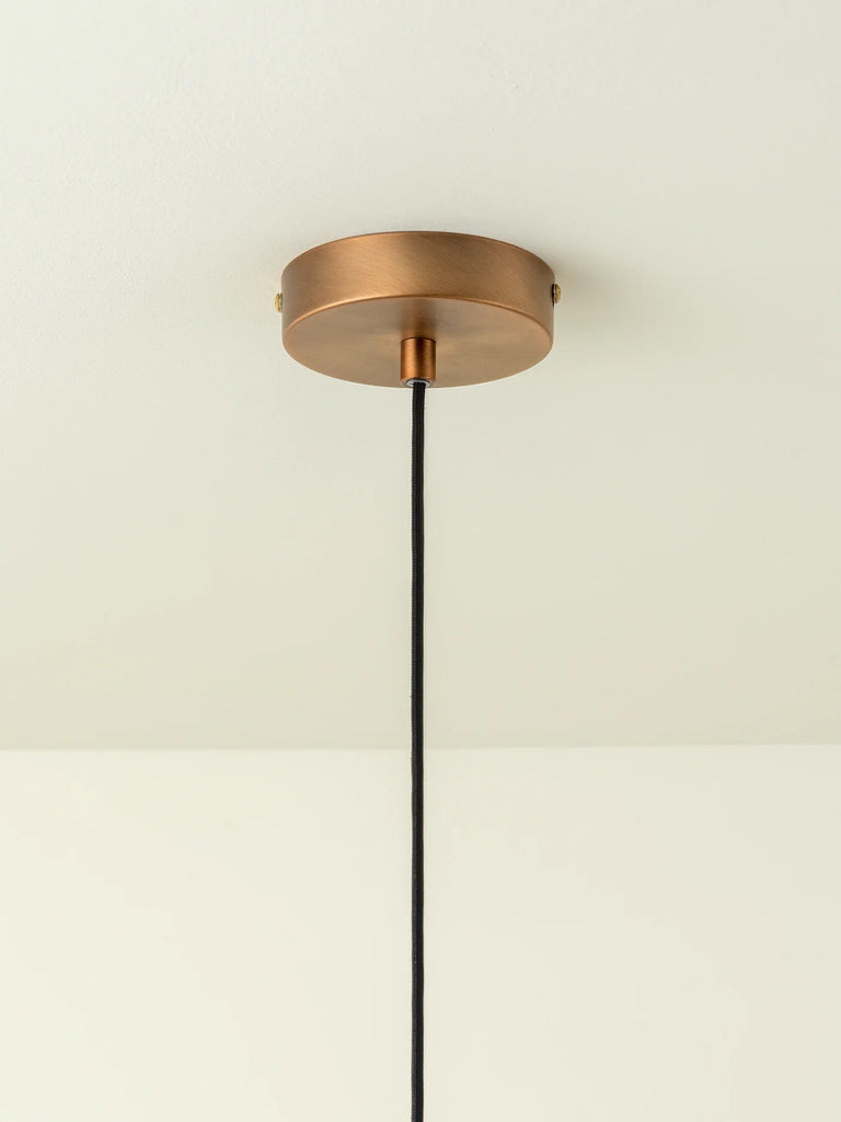 Capel - Burnished Brass Drop Cap Lampholder Kit - Ceiling Lights Lights&Lamps Loom Collection Dubai