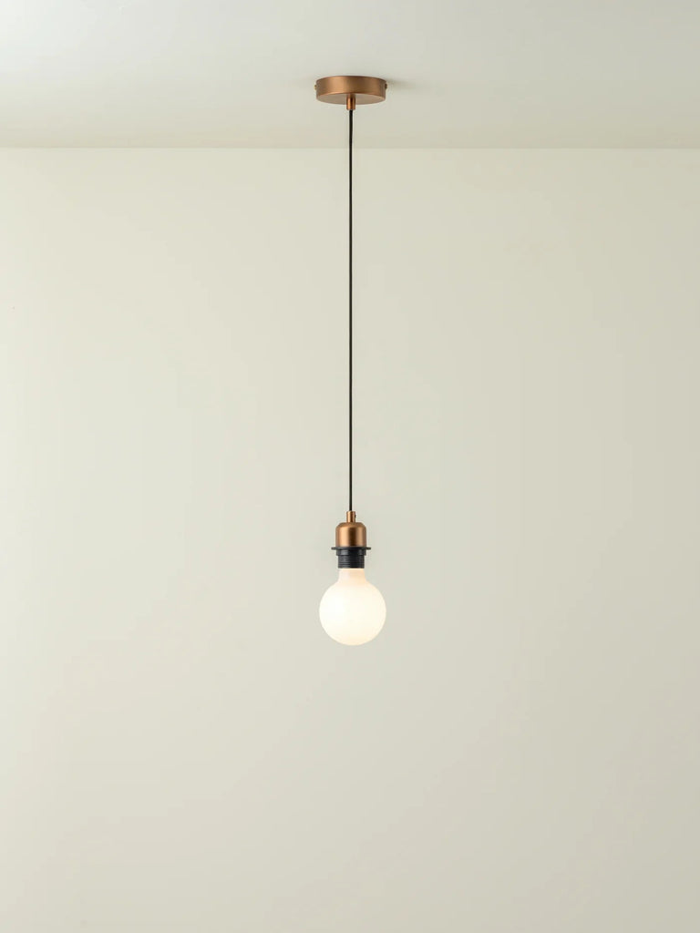 Capel - Burnished Brass Drop Cap Lampholder Kit - Ceiling Lights Lights&Lamps Loom Collection Dubai