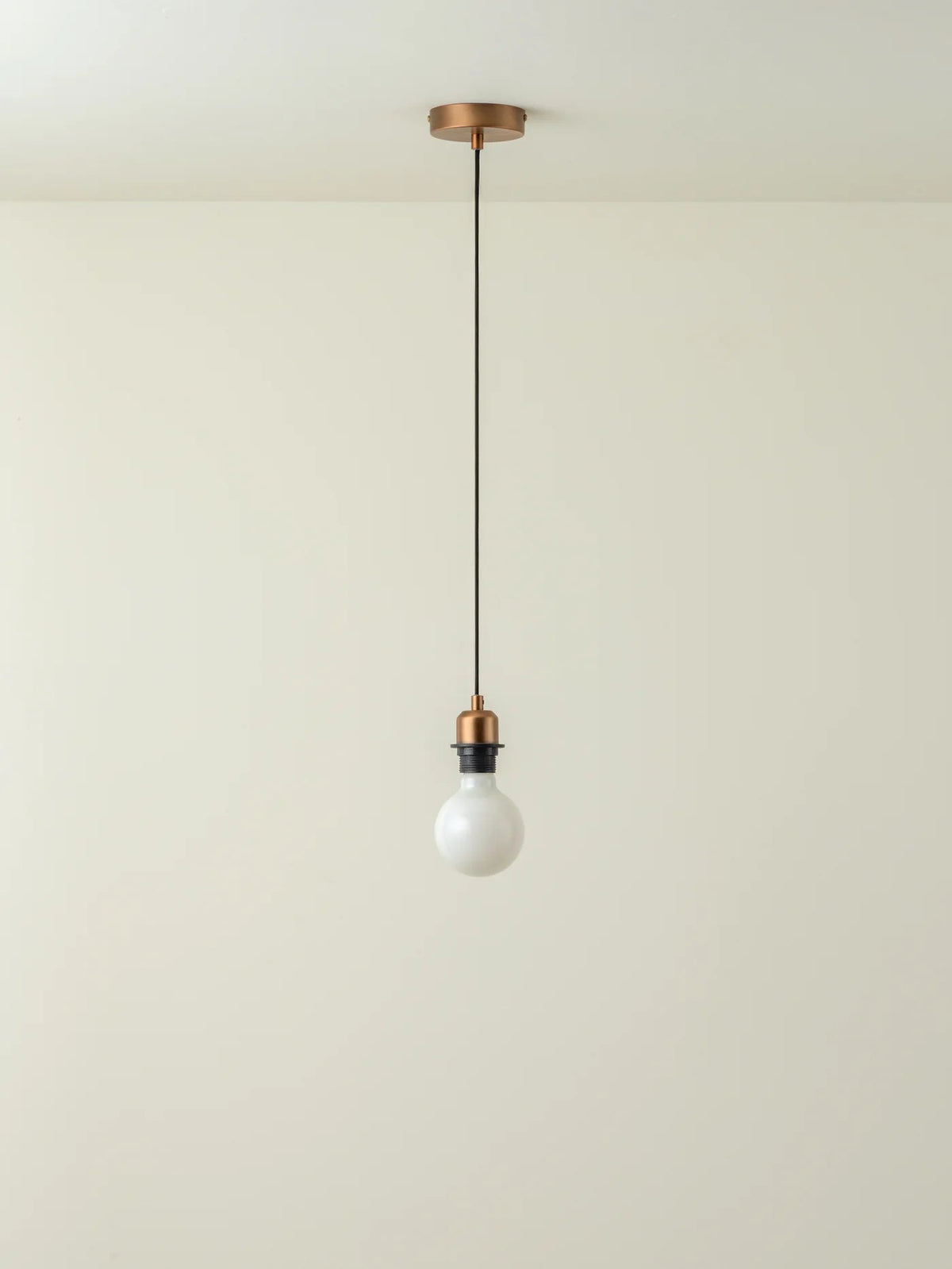 Capel - Burnished Brass Drop Cap Lampholder Kit - Loom Collection Dubai