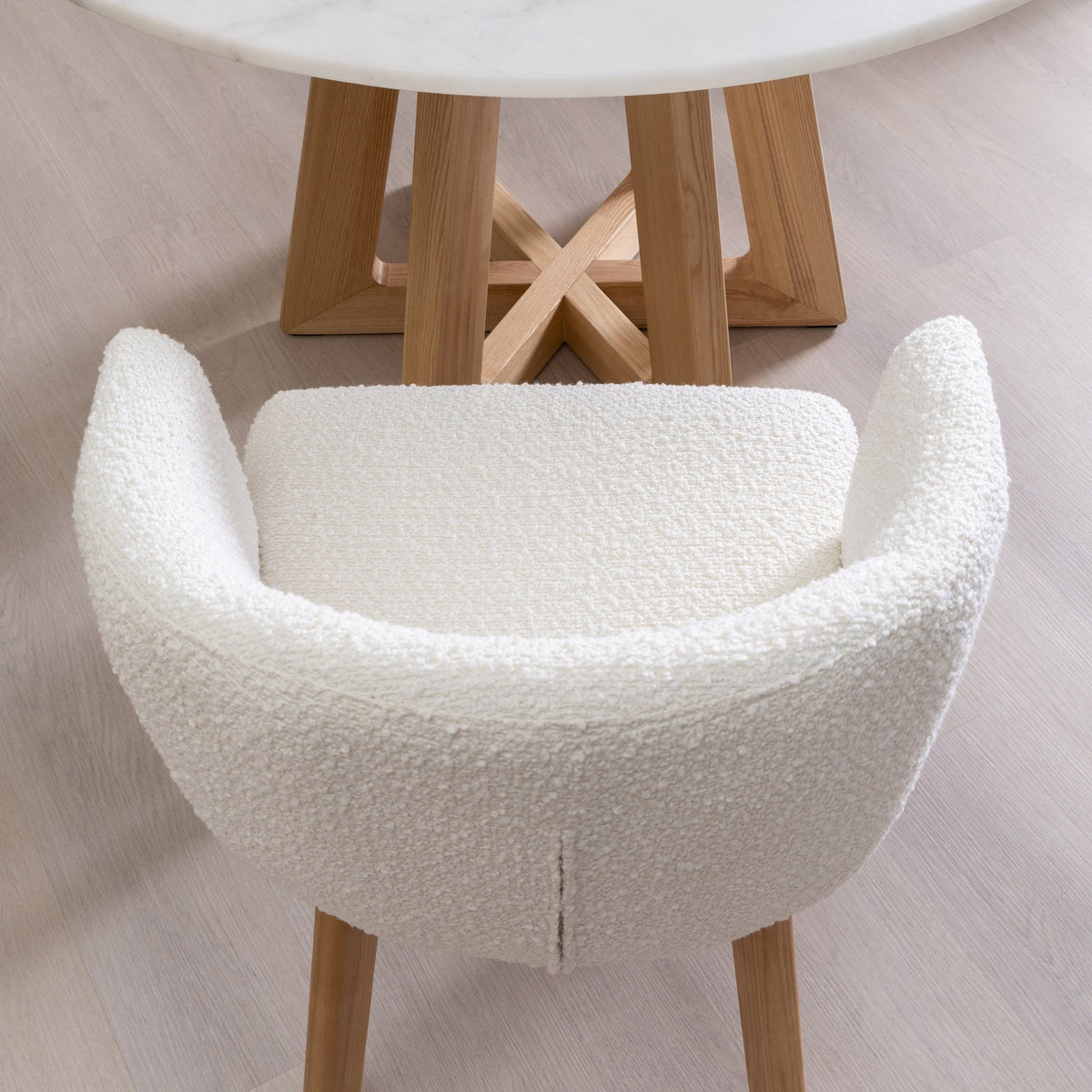 Cara Armchair - Cotton Boucle