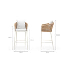 Cascade Bar Chair - Shell - Bar & Counter Stools Loom Collection Loom Collection Dubai