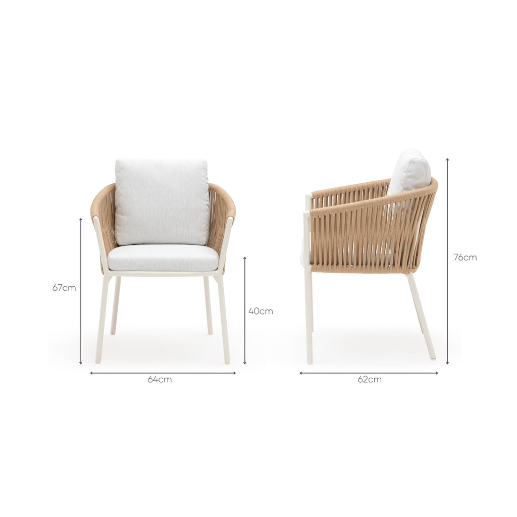 Cascade Dining Chair - Shell - Outdoor Dining chairs Loom Collection Loom Collection Dubai