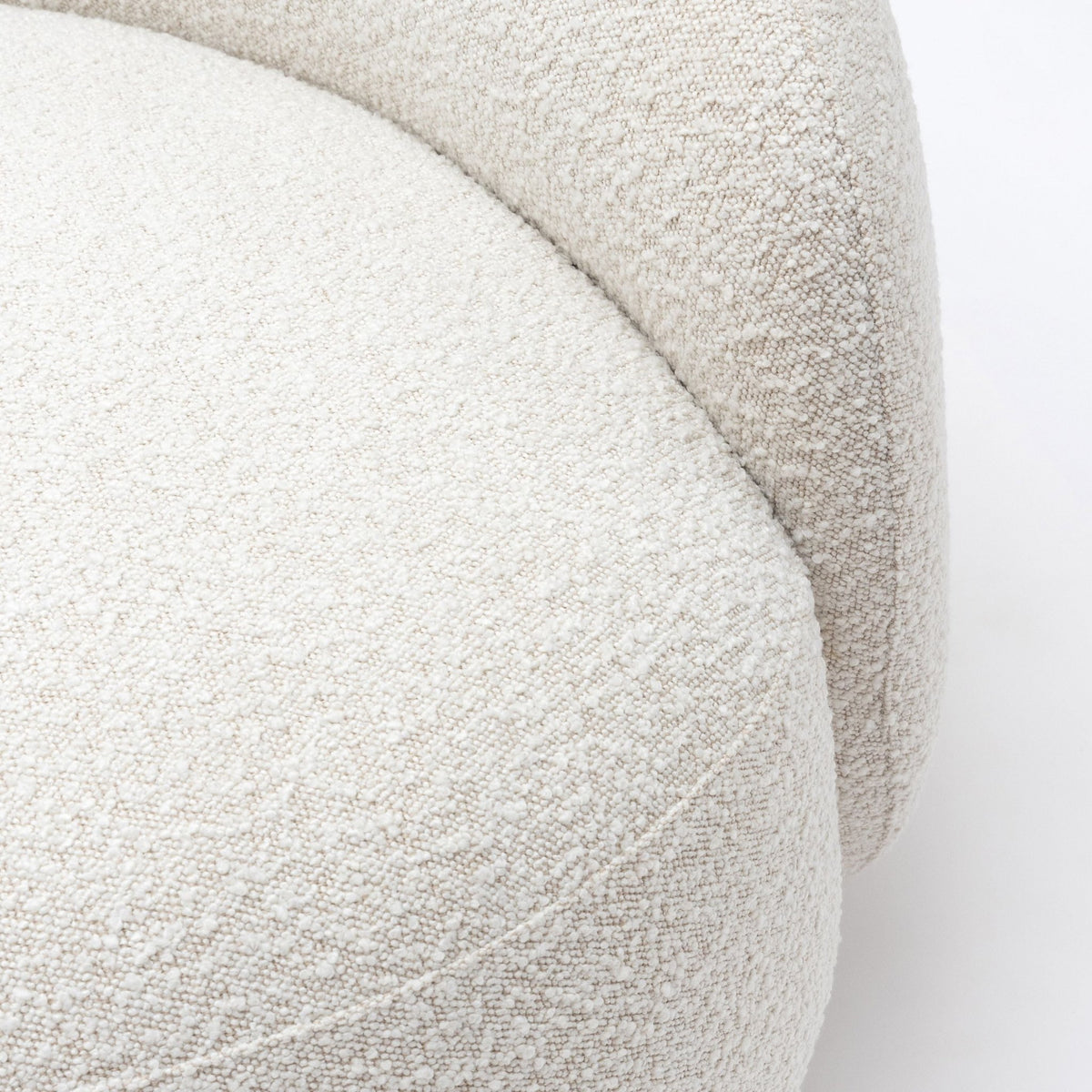 Cashew Sofa - Ivory Boucle - Curved Sofas Loom Collection Loom Collection Dubai