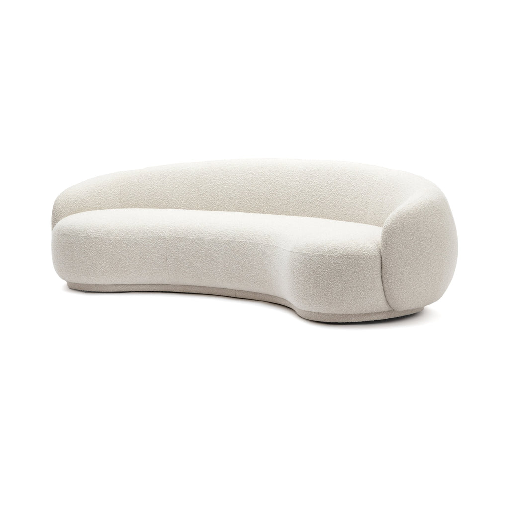 Cashew Sofa - Ivory Boucle - Curved Sofas Loom Collection Loom Collection Dubai