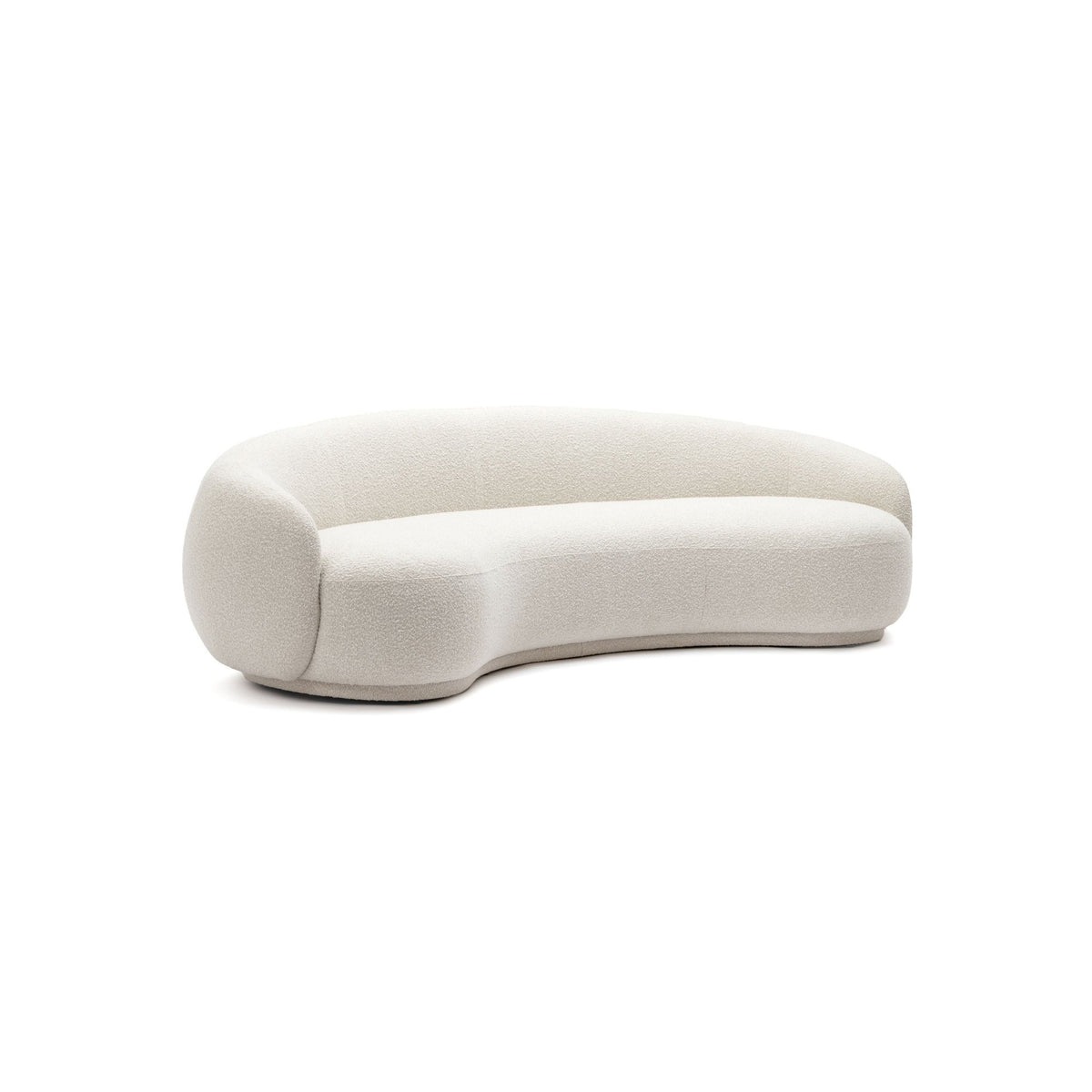 Cashew Sofa - Ivory Boucle - Curved Sofas Loom Collection Loom Collection Dubai
