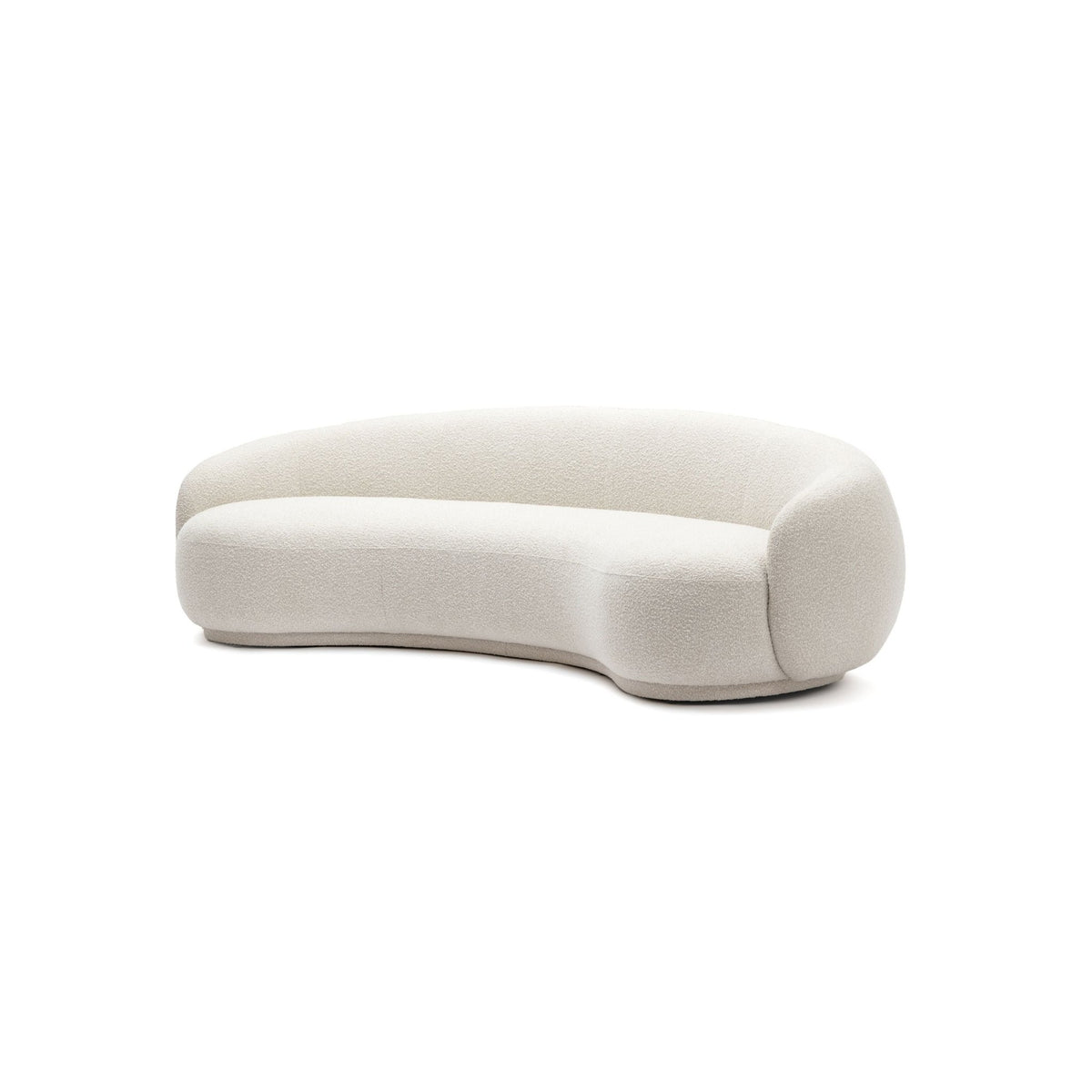 Cashew Sofa - Ivory Boucle - Curved Sofas Loom Collection Loom Collection Dubai