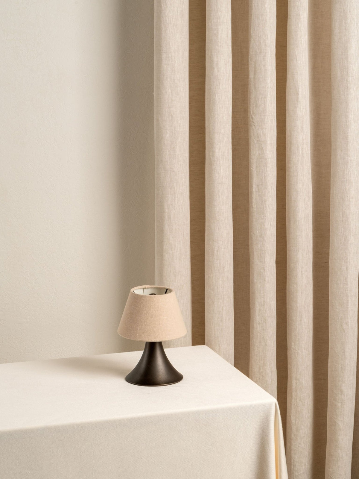 Cenare - Bronze And Linen Rechargeable Table Lamp