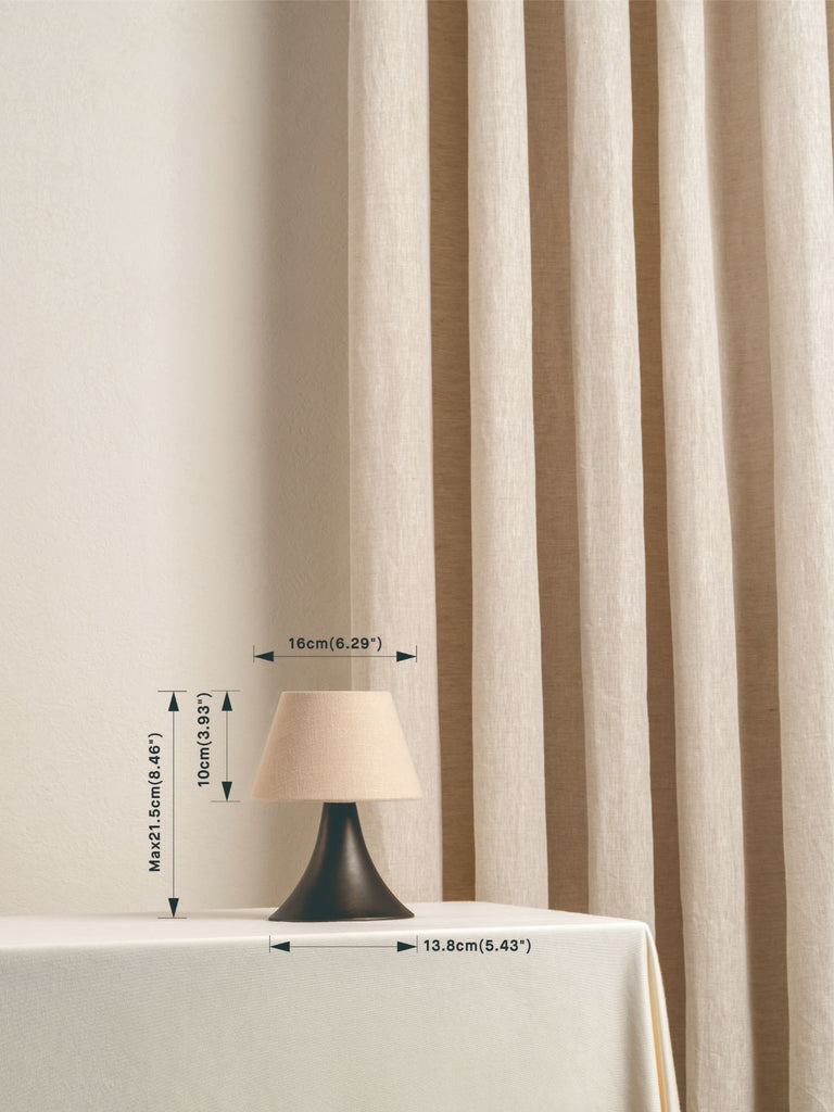 Cenare - Bronze And Linen Rechargeable Table Lamp - Loom Collection