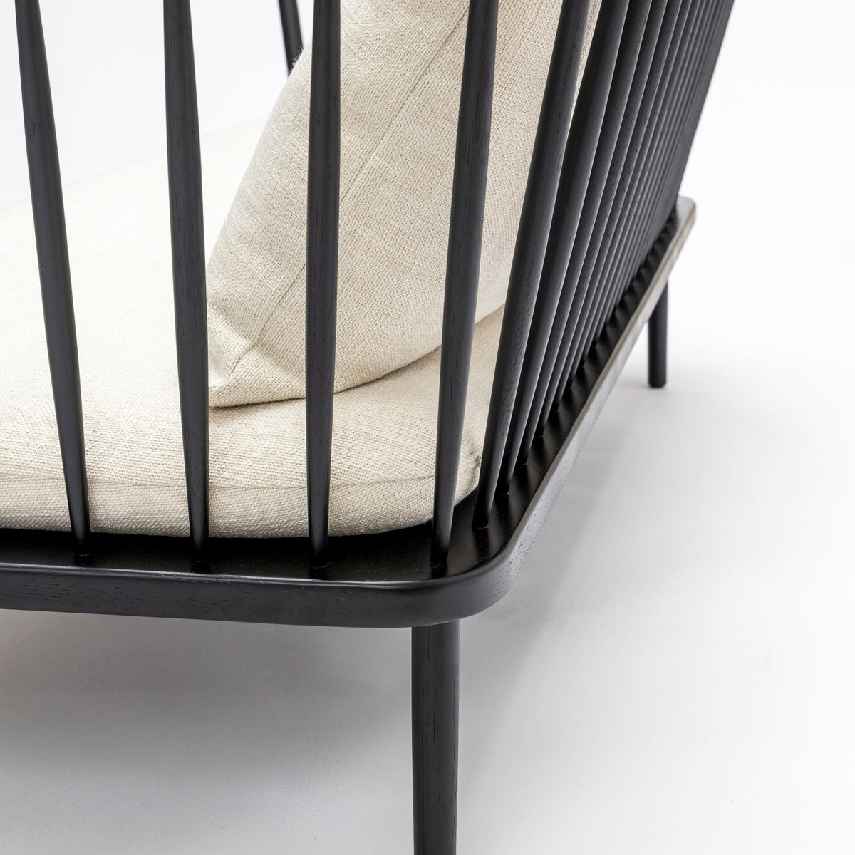 Charles Sofa - Black & West Lake Gesso - Sofa Tolv Loom Collection Dubai