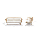 Charles Sofa - Light Oak & Biggello Milk - Sofas Tolv Loom Collection Dubai
