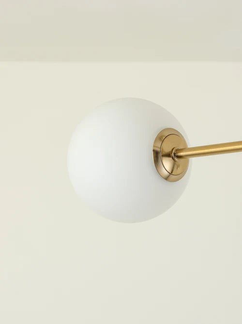 Chelso - 4 Light Brass And Opal Flush - Loom Collection